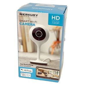 Merkury Innovations Smart WiFi Camera 720P Voice Control‎ Motion Sensor Home